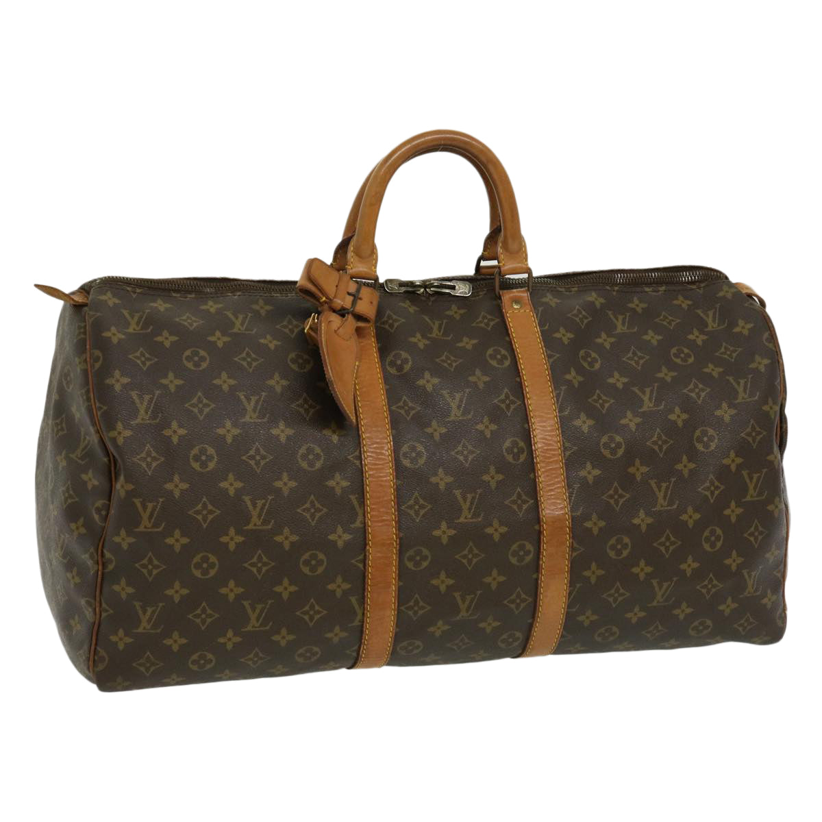 LOUIS VUITTON Monogram Keepall 55 Boston Bag M41424 LV Auth th2684