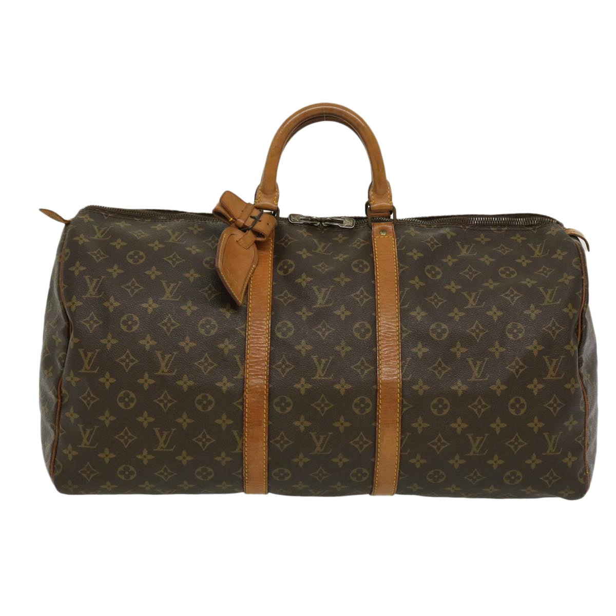 LOUIS VUITTON Monogram Keepall 55 Boston Bag M41424 LV Auth th2684