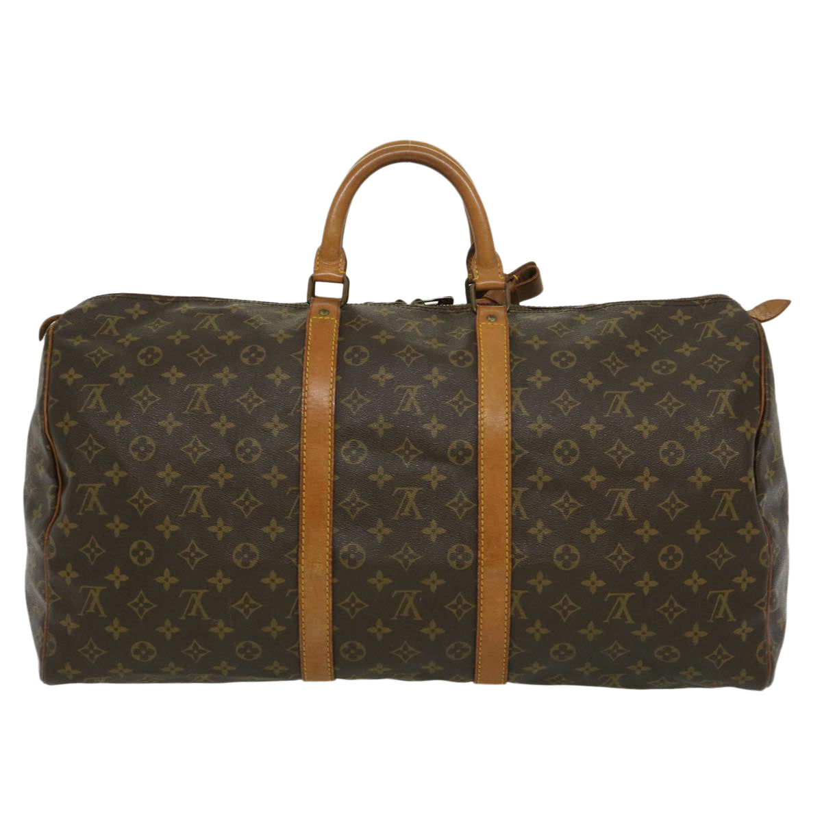 LOUIS VUITTON Monogram Keepall 55 Boston Bag M41424 LV Auth th2684