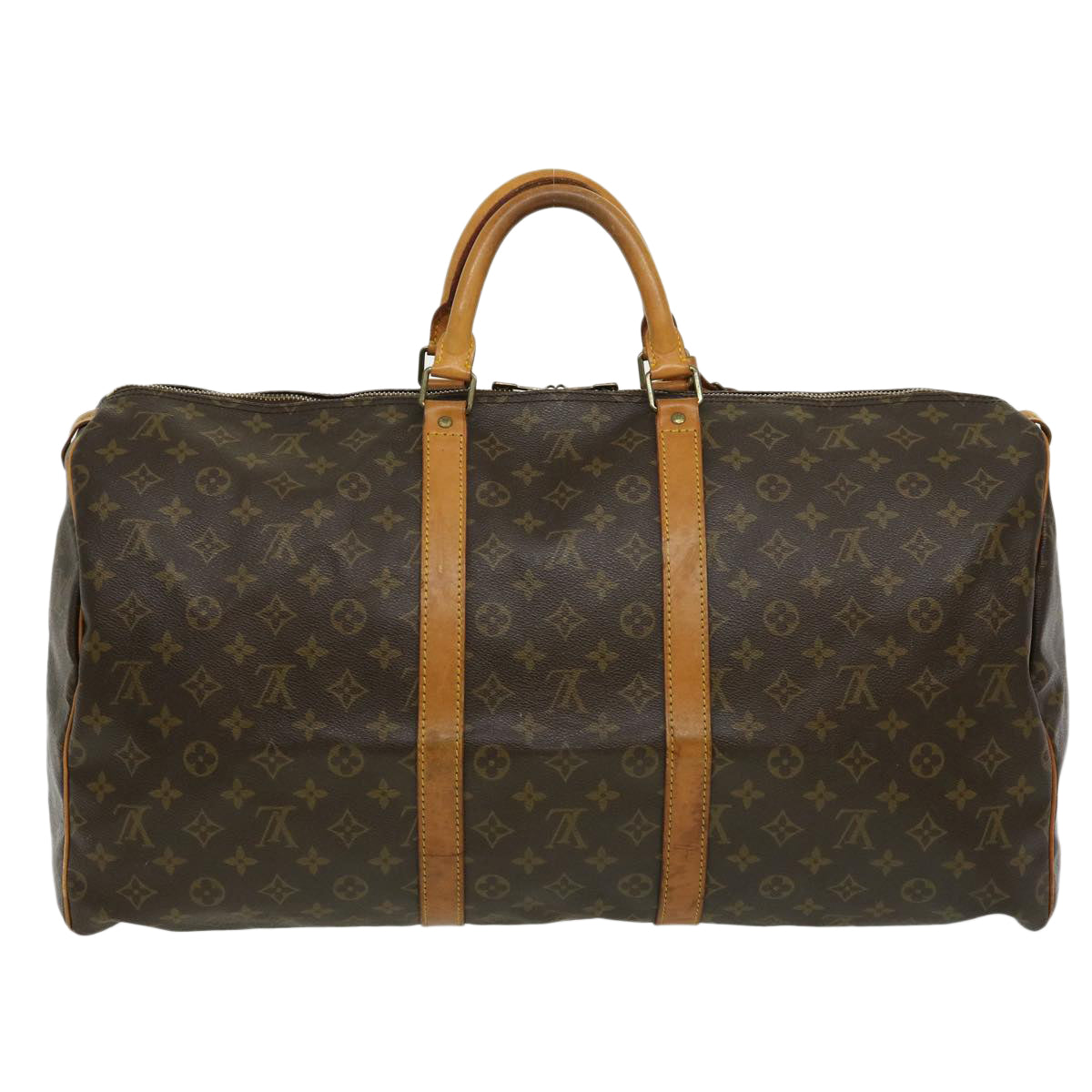 LOUIS VUITTON Monogram Keepall 55 Boston Bag M41424 LV Auth th2686