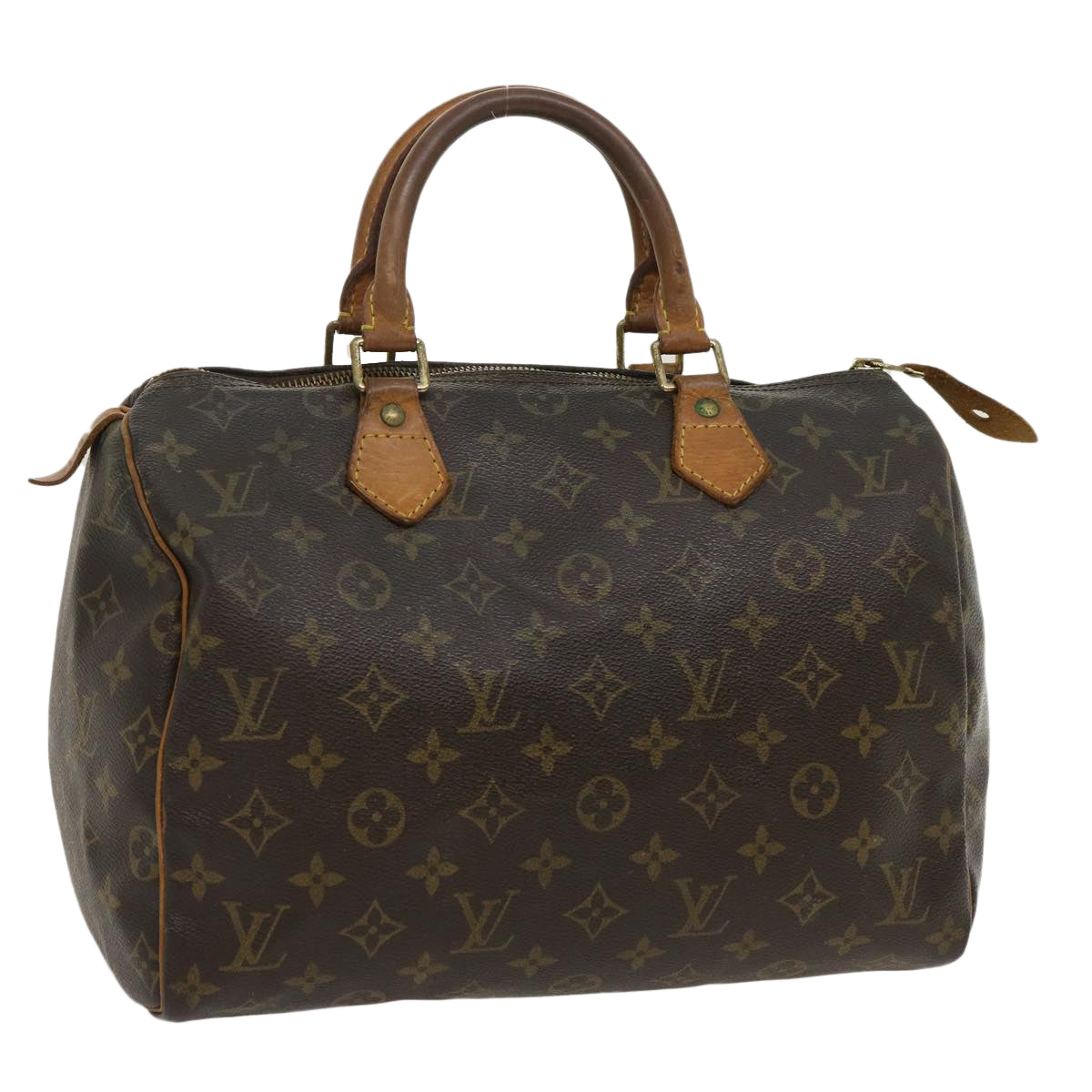 LOUIS VUITTON Monogram Speedy 30 Hand Bag M41526 LV Auth th2704