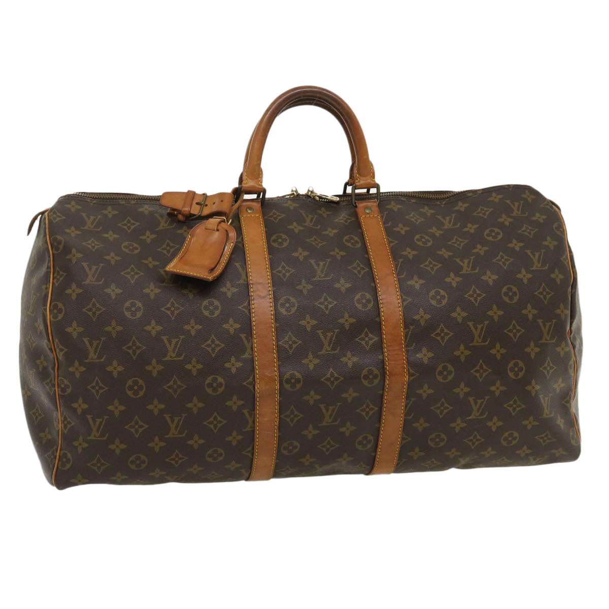 LOUIS VUITTON Monogram Keepall 55 Boston Bag M41424 LV Auth th2731