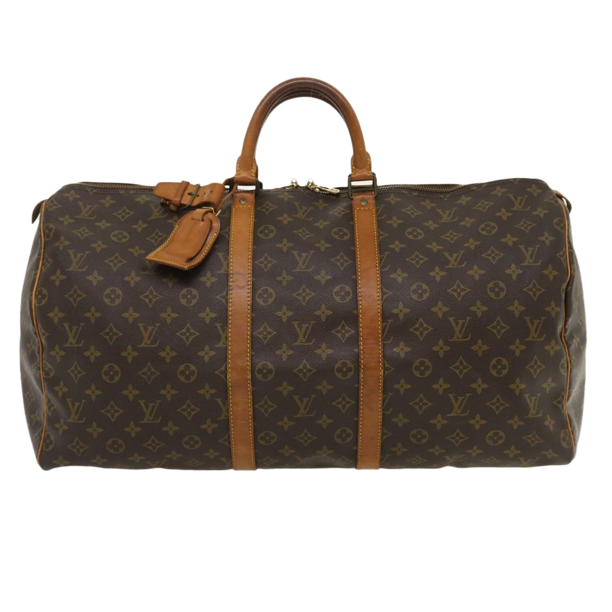 LOUIS VUITTON Monogram Keepall 55 Boston Bag M41424 LV Auth th2731