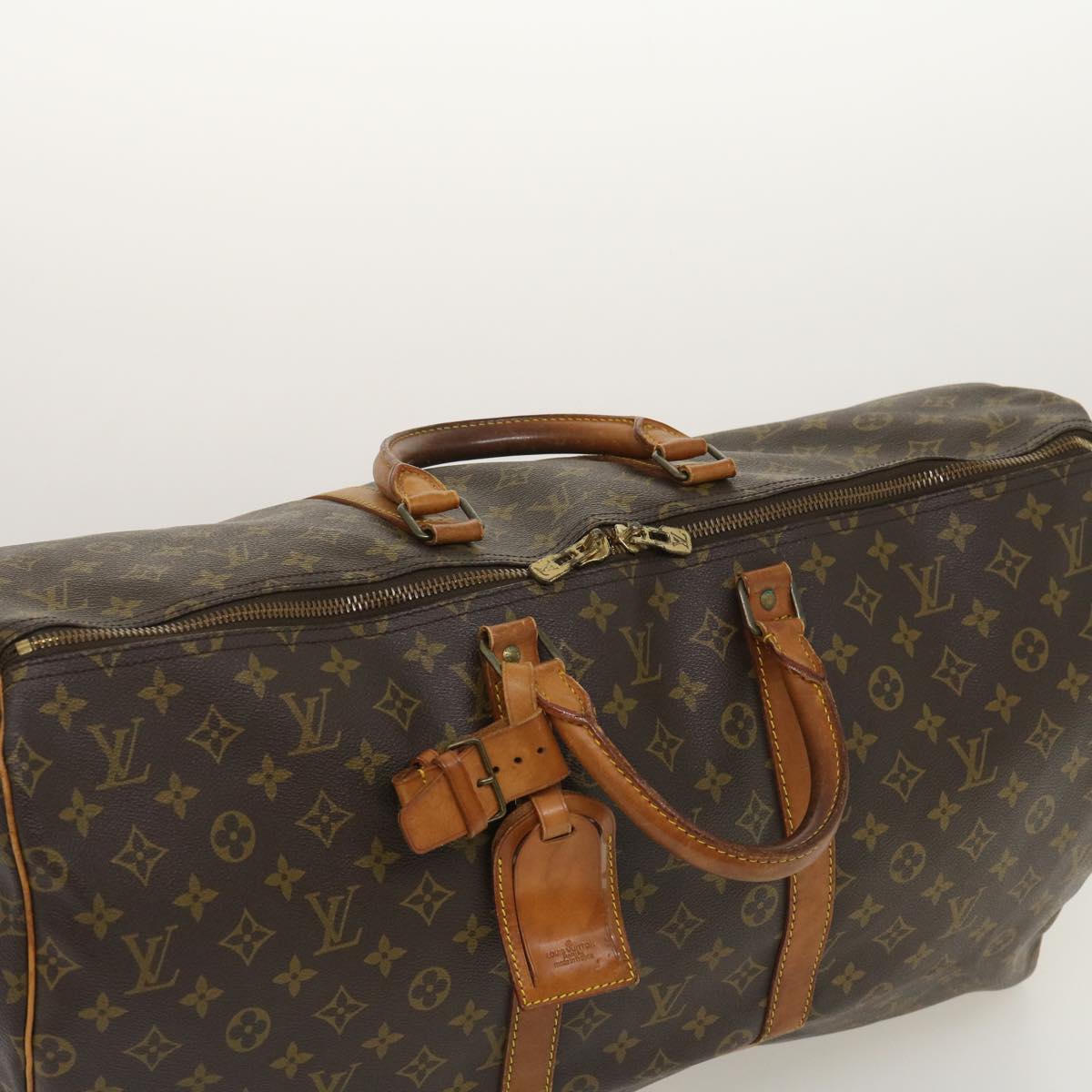 LOUIS VUITTON Monogram Keepall 55 Boston Bag M41424 LV Auth th2731