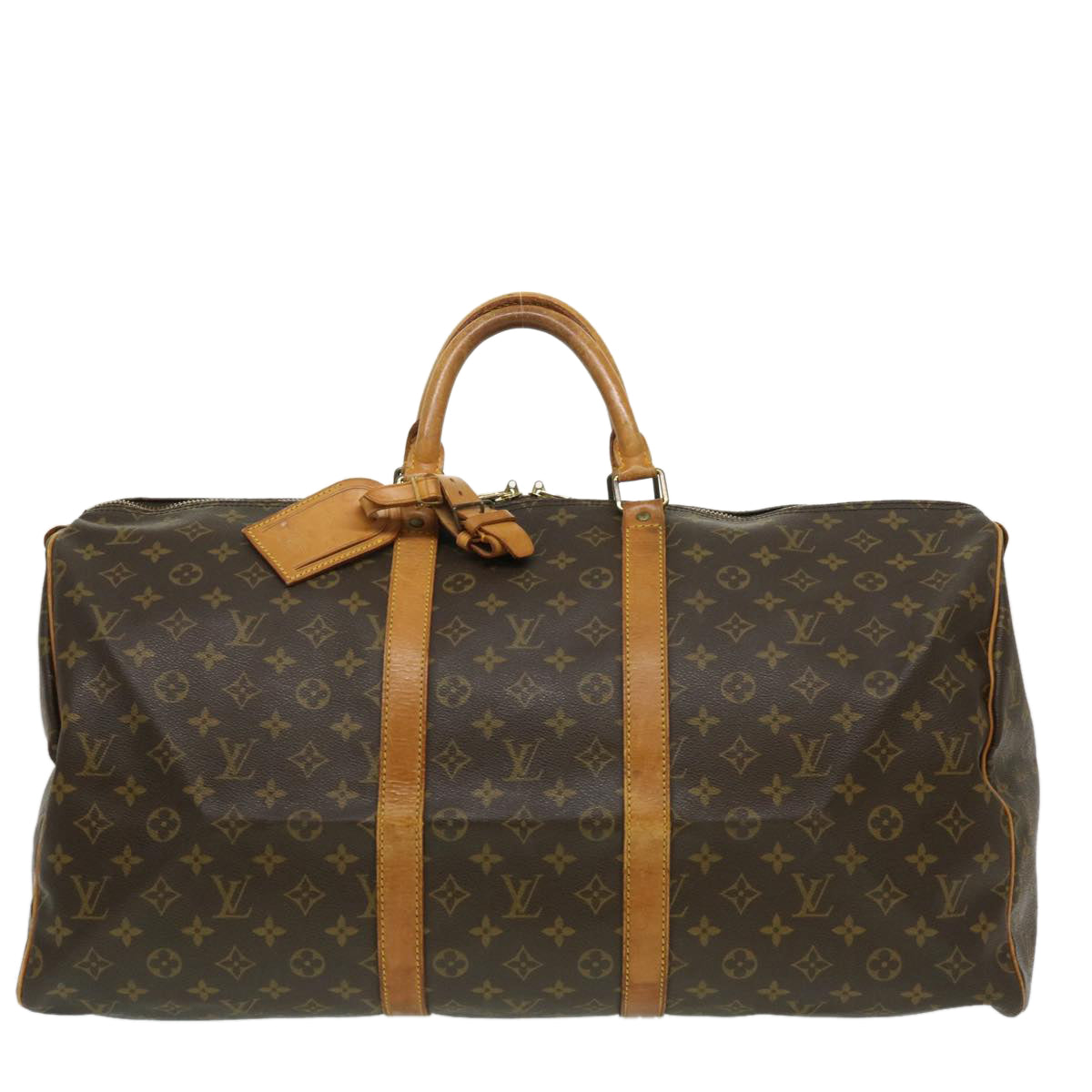 LOUIS VUITTON Monogram Keepall 55 Boston Bag M41424 LV Auth th2753