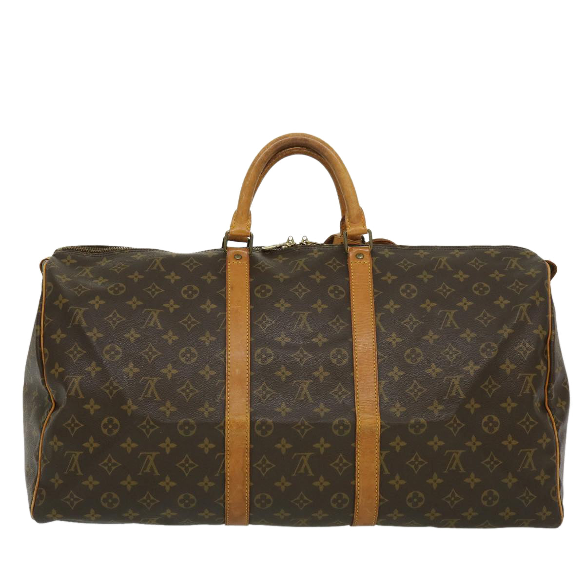 LOUIS VUITTON Monogram Keepall 55 Boston Bag M41424 LV Auth th2753