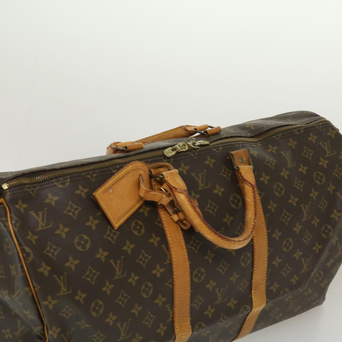 LOUIS VUITTON Monogram Keepall 55 Boston Bag M41424 LV Auth th2753