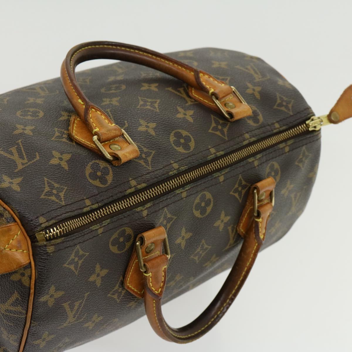 LOUIS VUITTON Monogram Speedy 30 Hand Bag M41526 LV Auth th2778