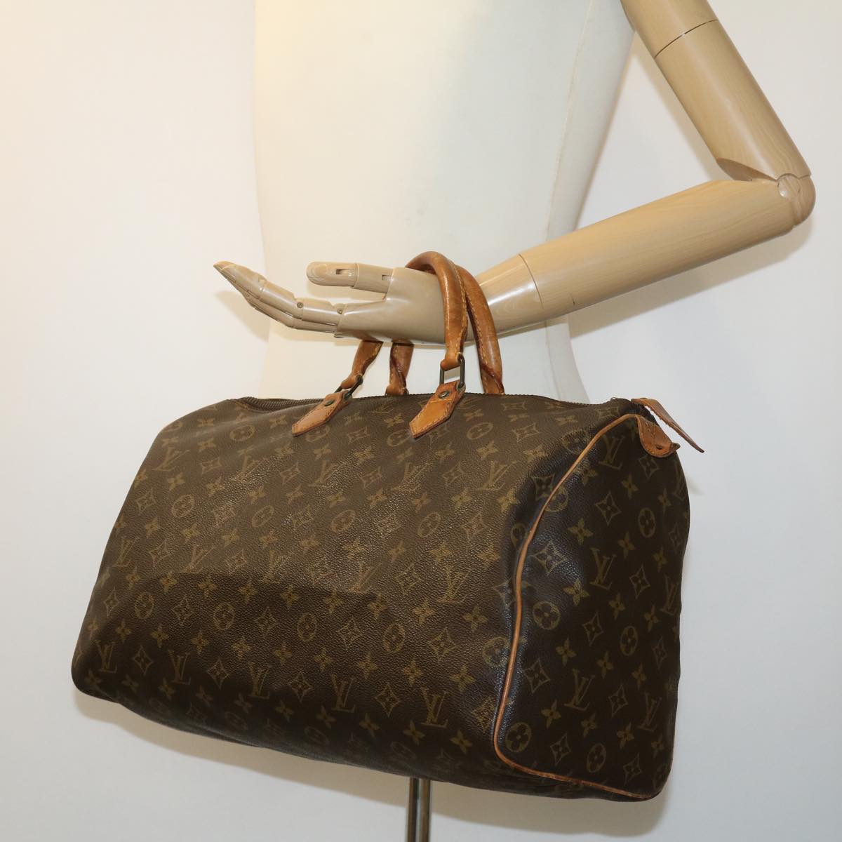 LOUIS VUITTON Monogram Speedy 40 Hand Bag M41522 LV Auth th2782