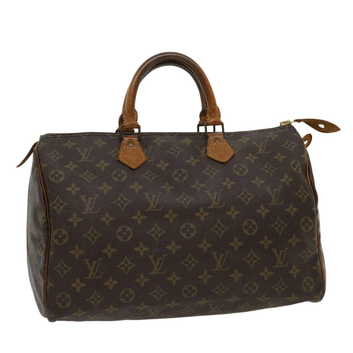 LOUIS VUITTON Monogram Speedy 35 Hand Bag M41524 LV Auth th2827