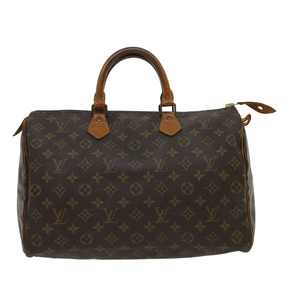 LOUIS VUITTON Monogram Speedy 35 Hand Bag M41524 LV Auth th2827