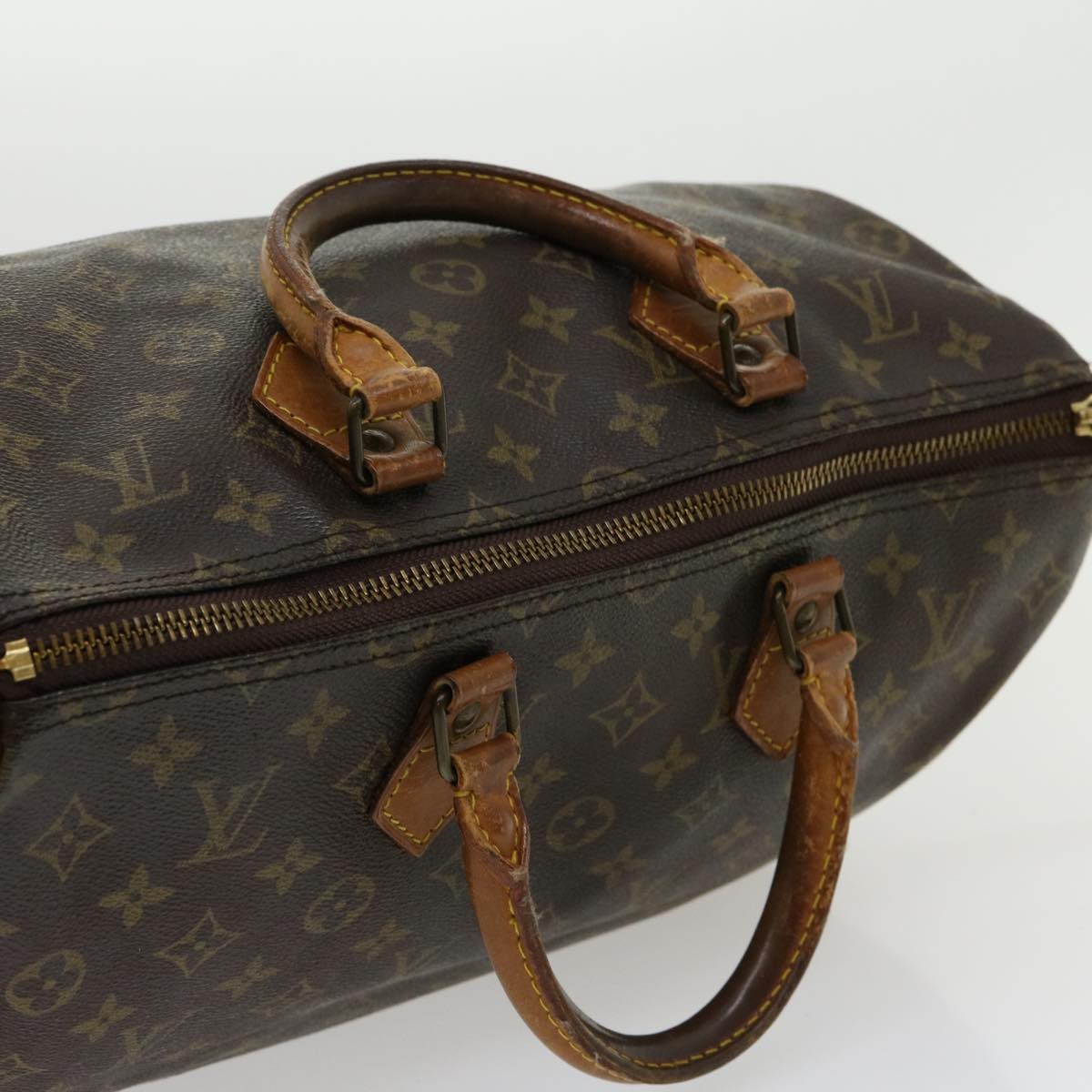 LOUIS VUITTON Monogram Speedy 35 Hand Bag M41524 LV Auth th2827