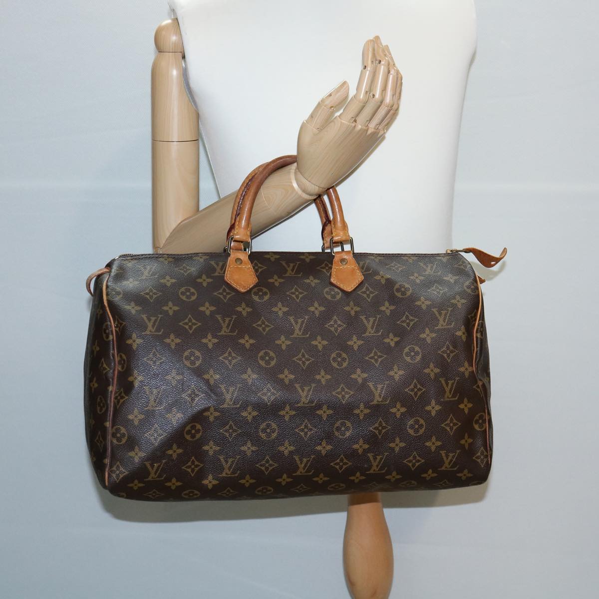 LOUIS VUITTON Monogram Speedy 40 Hand Bag M41522 LV Auth th2828