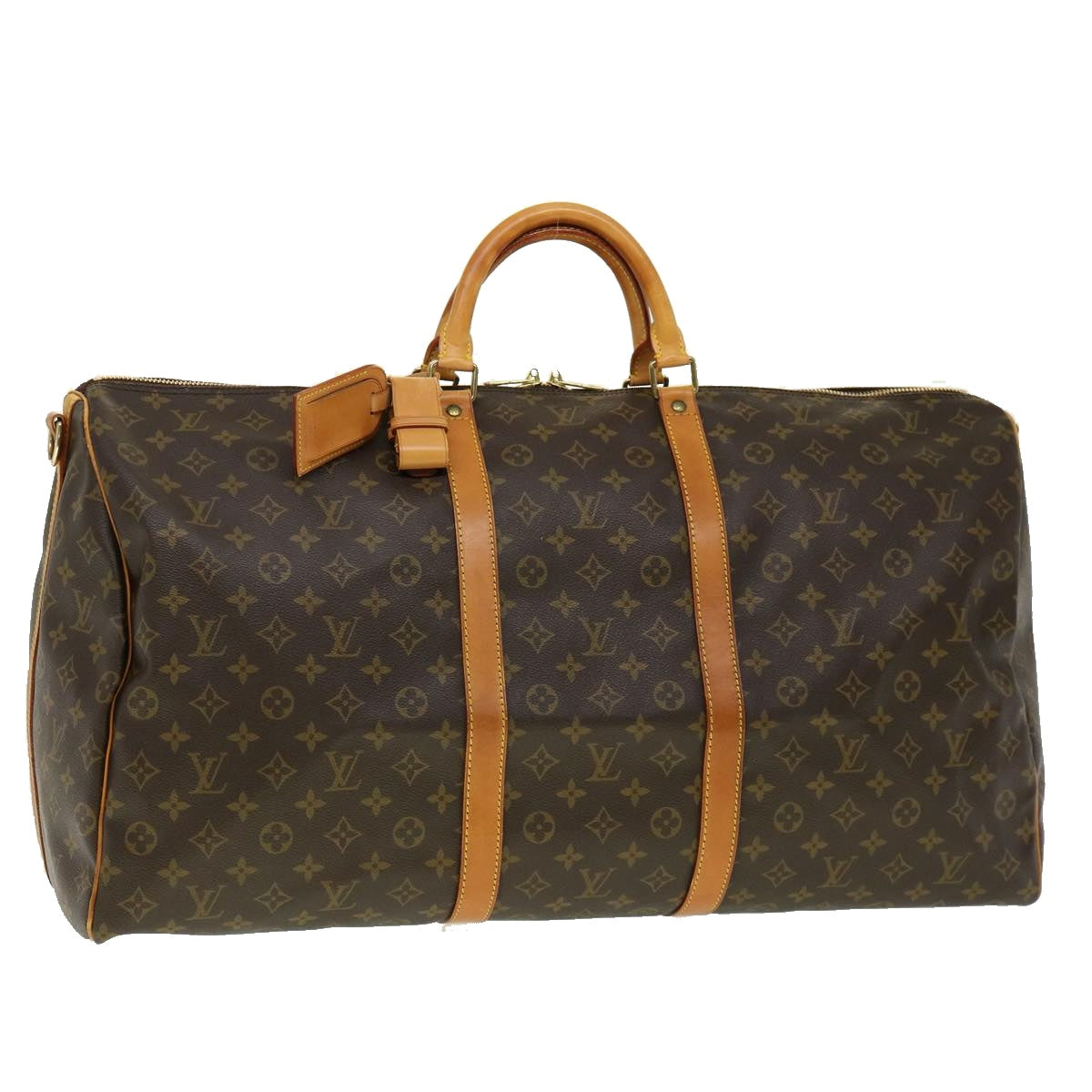 LOUIS VUITTON Monogram Keepall Bandouliere 60 Boston Bag M41412 LV Auth th2831