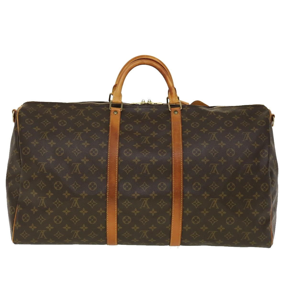 LOUIS VUITTON Monogram Keepall Bandouliere 60 Boston Bag M41412 LV Auth th2831