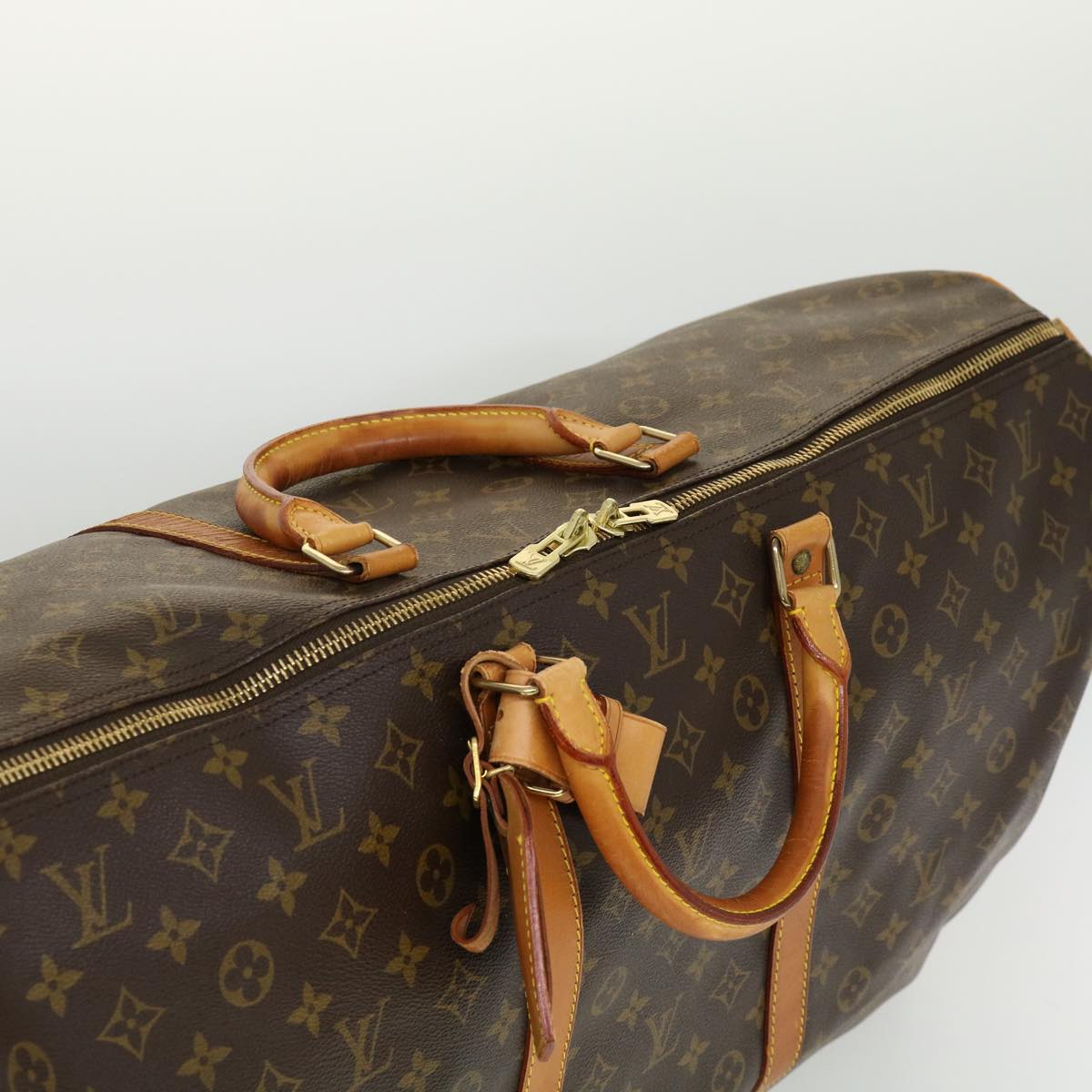 LOUIS VUITTON Monogram Keepall Bandouliere 60 Boston Bag M41412 LV Auth th2831