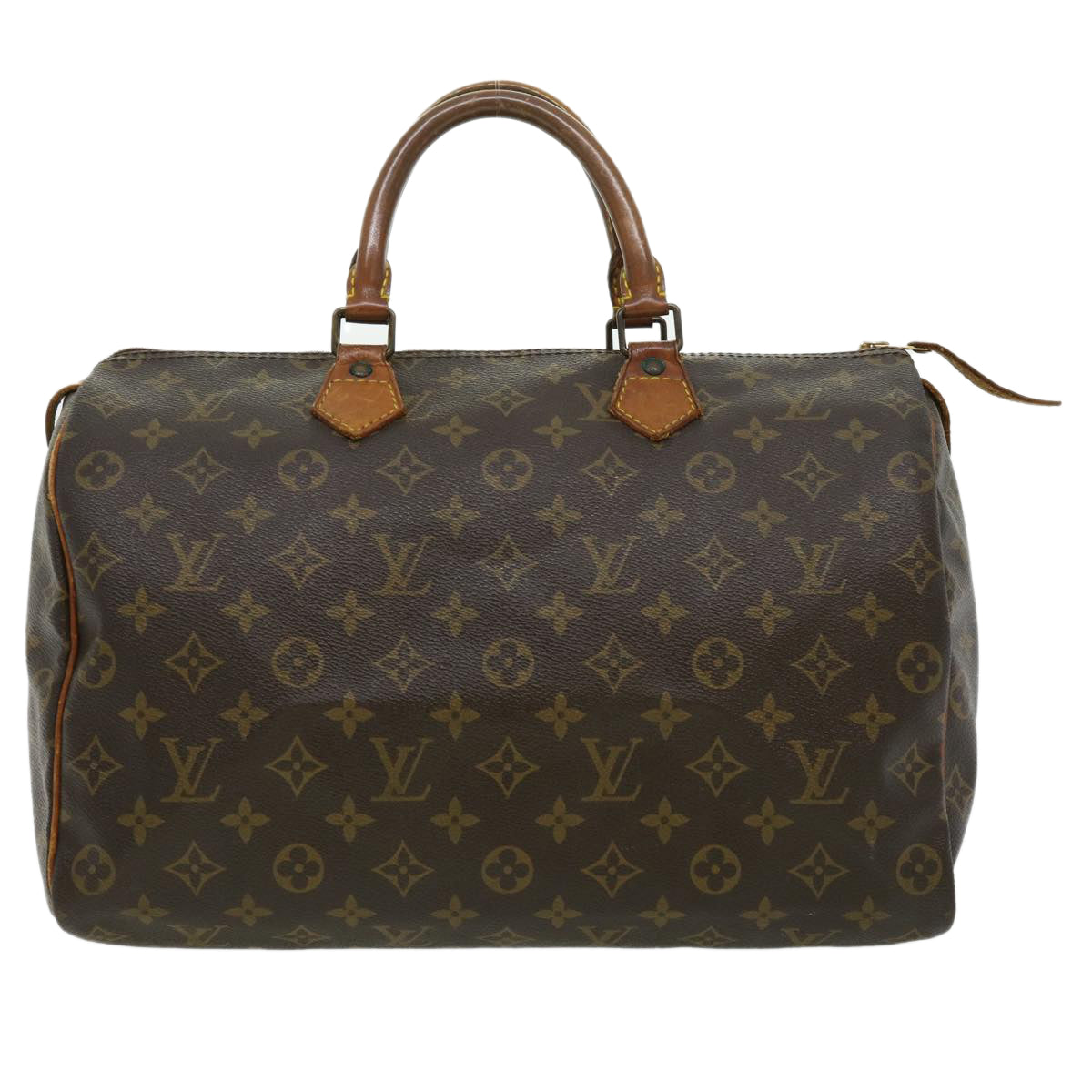 LOUIS VUITTON Monogram Speedy 35 Hand Bag M41524 LV Auth th2890