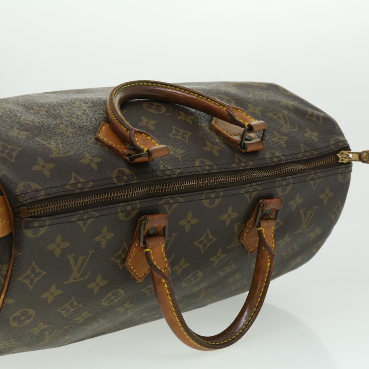 LOUIS VUITTON Monogram Speedy 35 Hand Bag M41524 LV Auth th2890