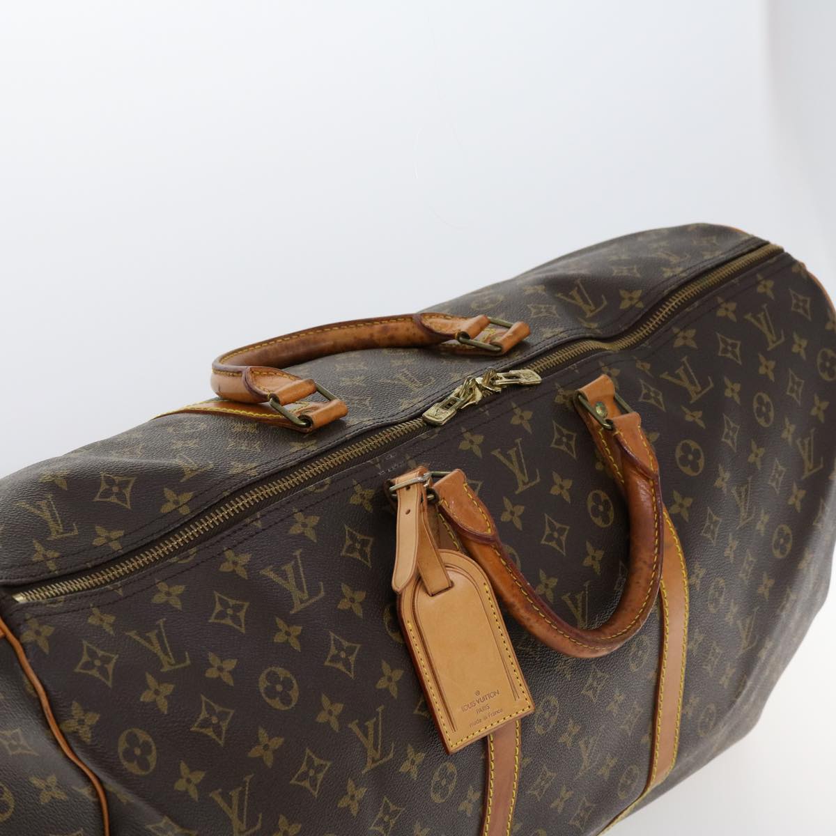 LOUIS VUITTON Monogram Keepall 60 Boston Bag M41422 LV Auth th2913