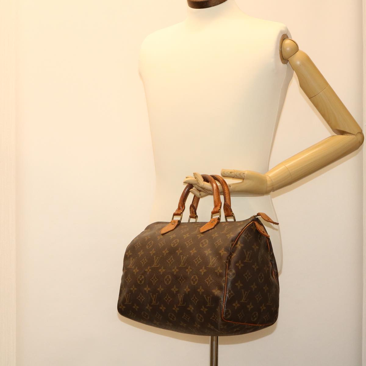 LOUIS VUITTON Monogram Speedy 30 Hand Bag M41526 LV Auth th2927