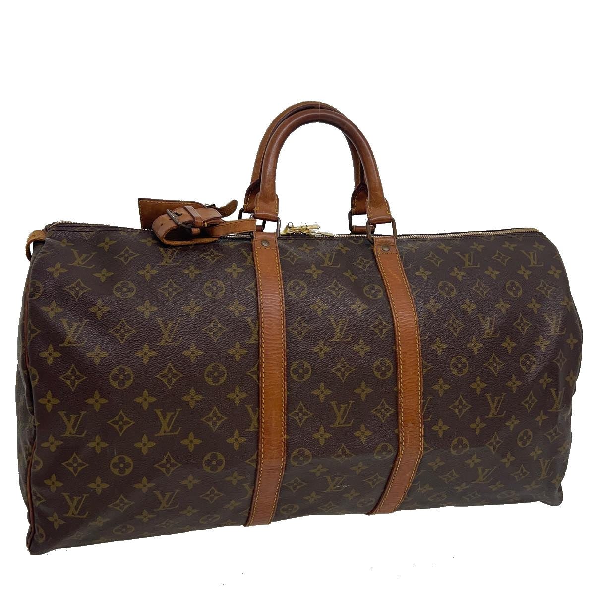 LOUIS VUITTON Monogram Keepall 55 Boston Bag Vintage M41424 LV Auth th2932