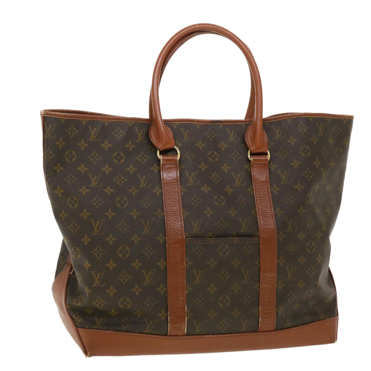 LOUIS VUITTON Monogram Sac Weekend GM Tote Bag M42420 LV Auth th2958