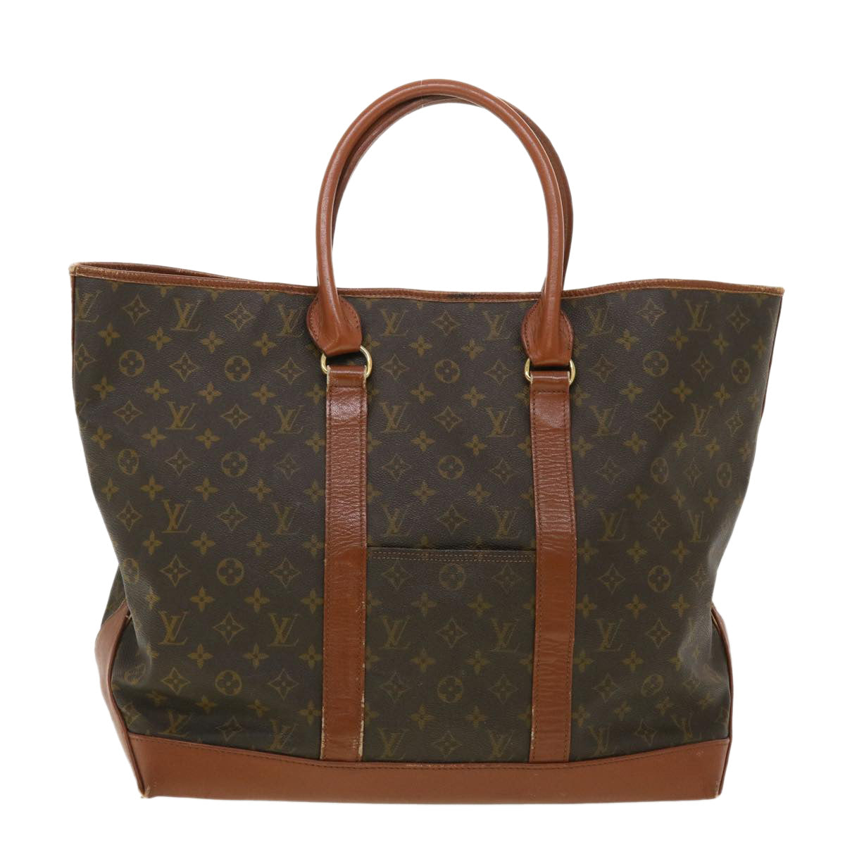 LOUIS VUITTON Monogram Sac Weekend GM Tote Bag M42420 LV Auth th2958