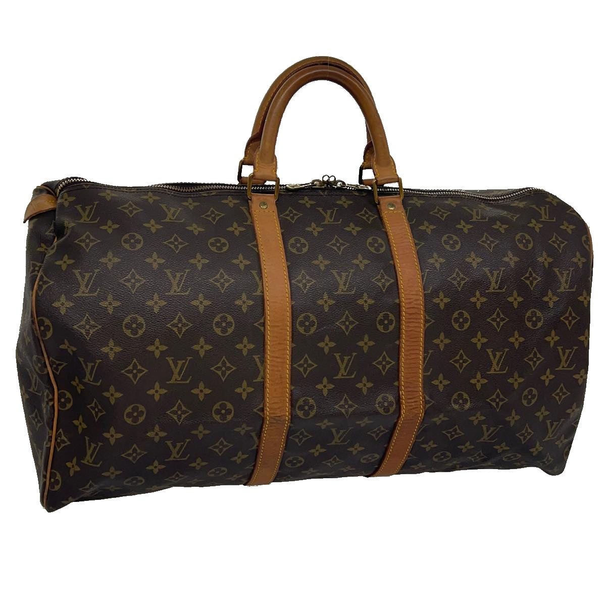 LOUIS VUITTON Monogram Keepall 55 Boston Bag M41424 LV Auth th2969