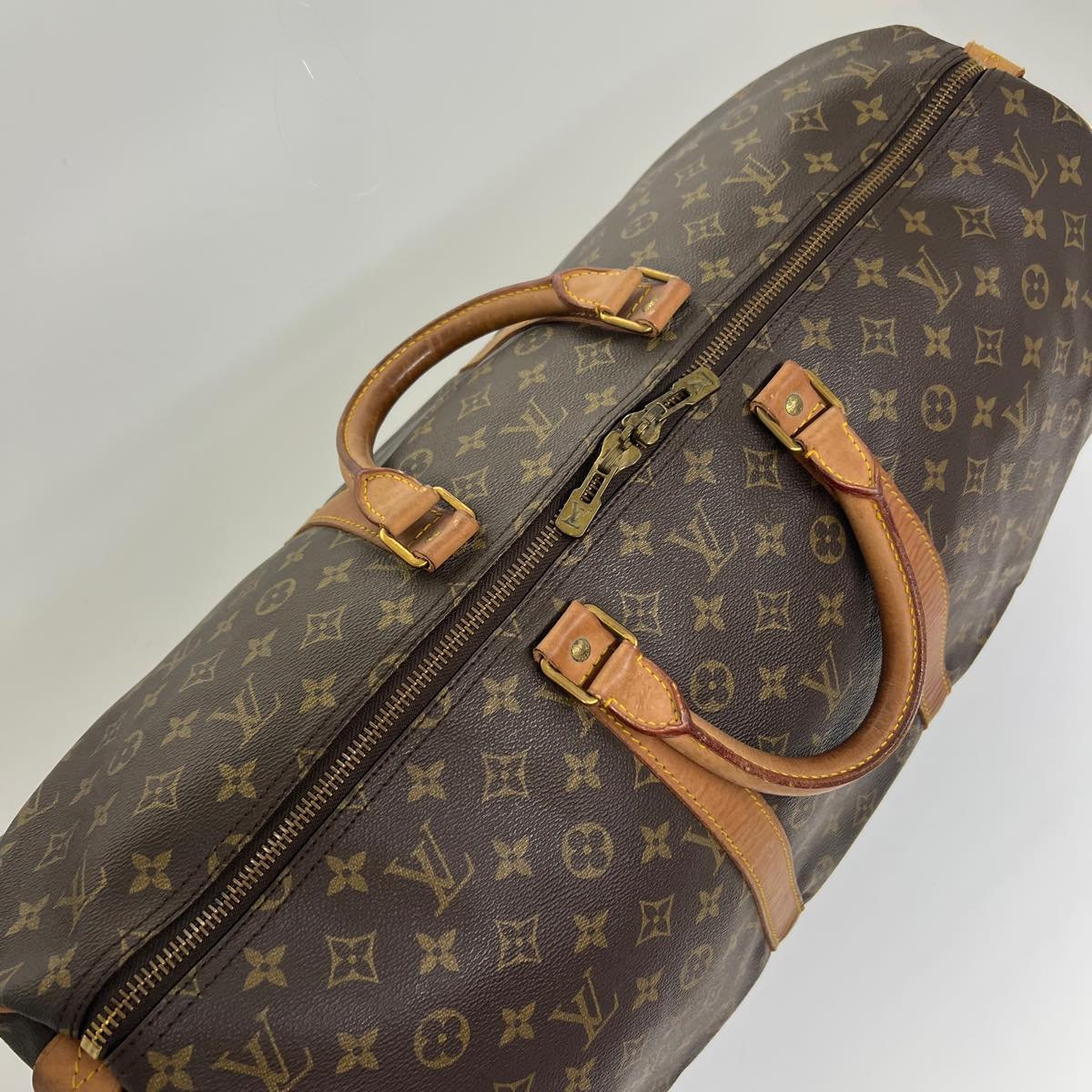 LOUIS VUITTON Monogram Keepall 55 Boston Bag M41424 LV Auth th2969