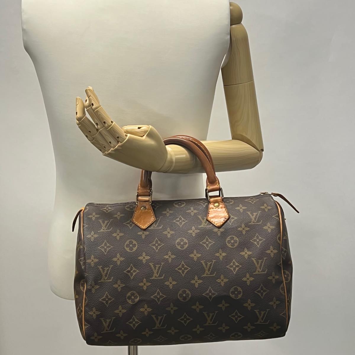 LOUIS VUITTON Monogram Speedy 30 Hand Bag M41526 LV Auth th2975