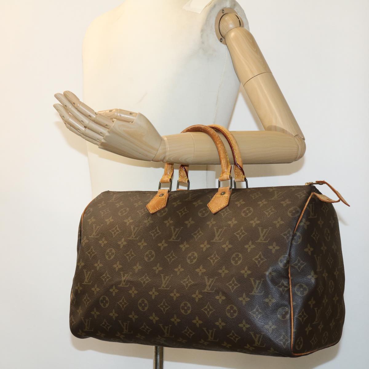 LOUIS VUITTON Monogram Speedy 40 Hand Bag M41522 LV Auth th3001