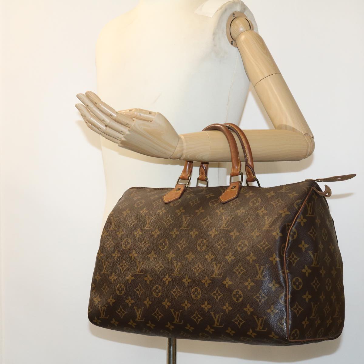 LOUIS VUITTON Monogram Speedy 40 Hand Bag M41522 LV Auth th3007