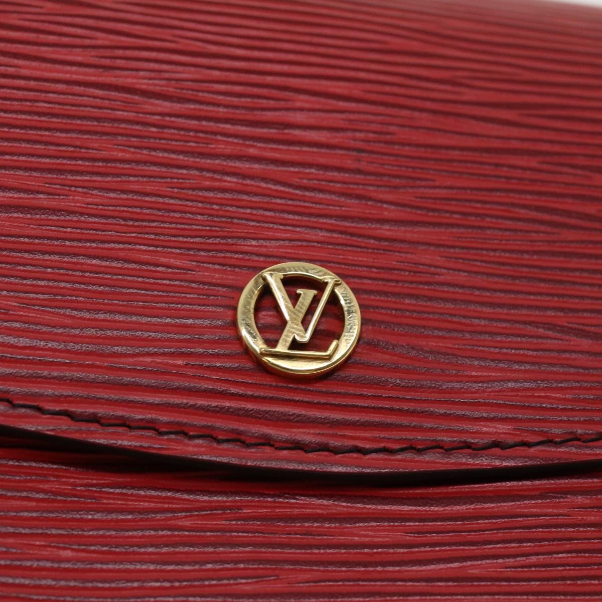 LOUIS VUITTON Epi Epi Montagne Clutch Bag Red M52657 LV Auth th3016