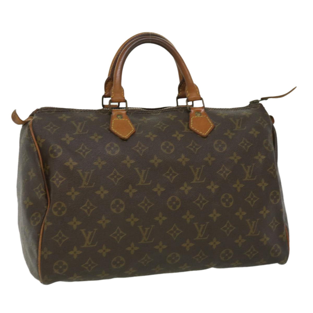 LOUIS VUITTON Monogram Speedy 35 Hand Bag Vintage M41524 LV Auth th3021