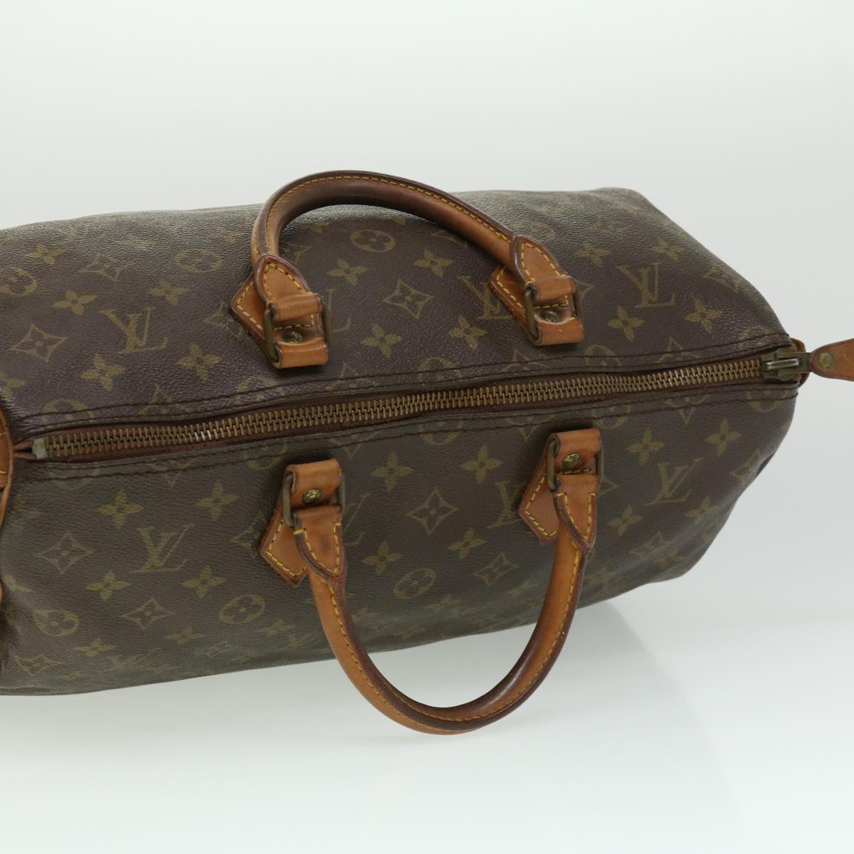 LOUIS VUITTON Monogram Speedy 35 Hand Bag Vintage M41524 LV Auth th3021