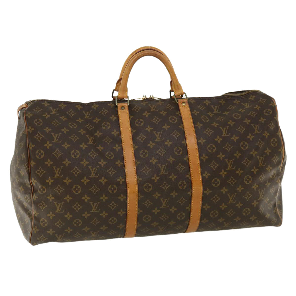 LOUIS VUITTON Monogram Keepall 60 Boston Bag M41422 LV Auth th3029