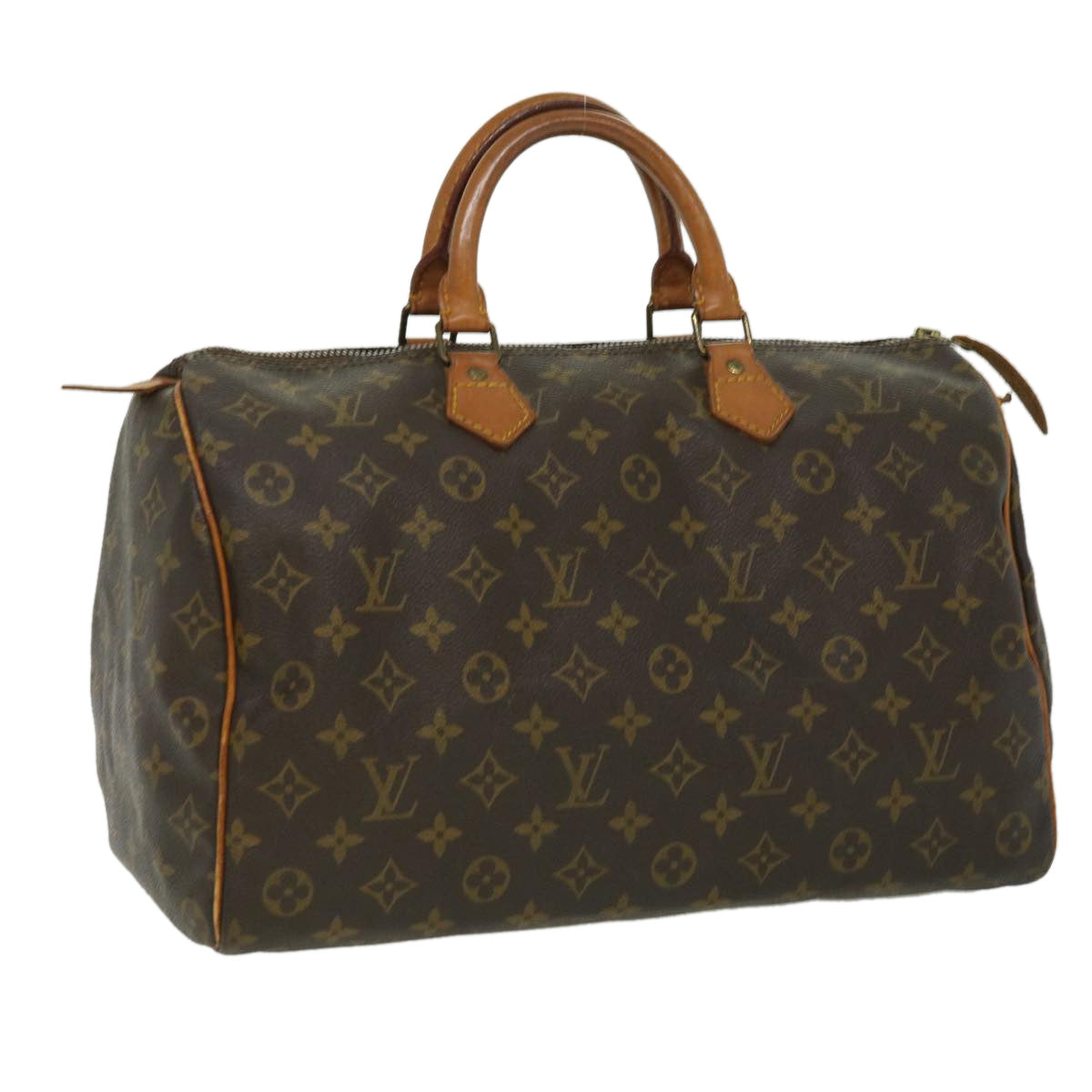 LOUIS VUITTON Monogram Speedy 35 Hand Bag M41524 LV Auth th3051