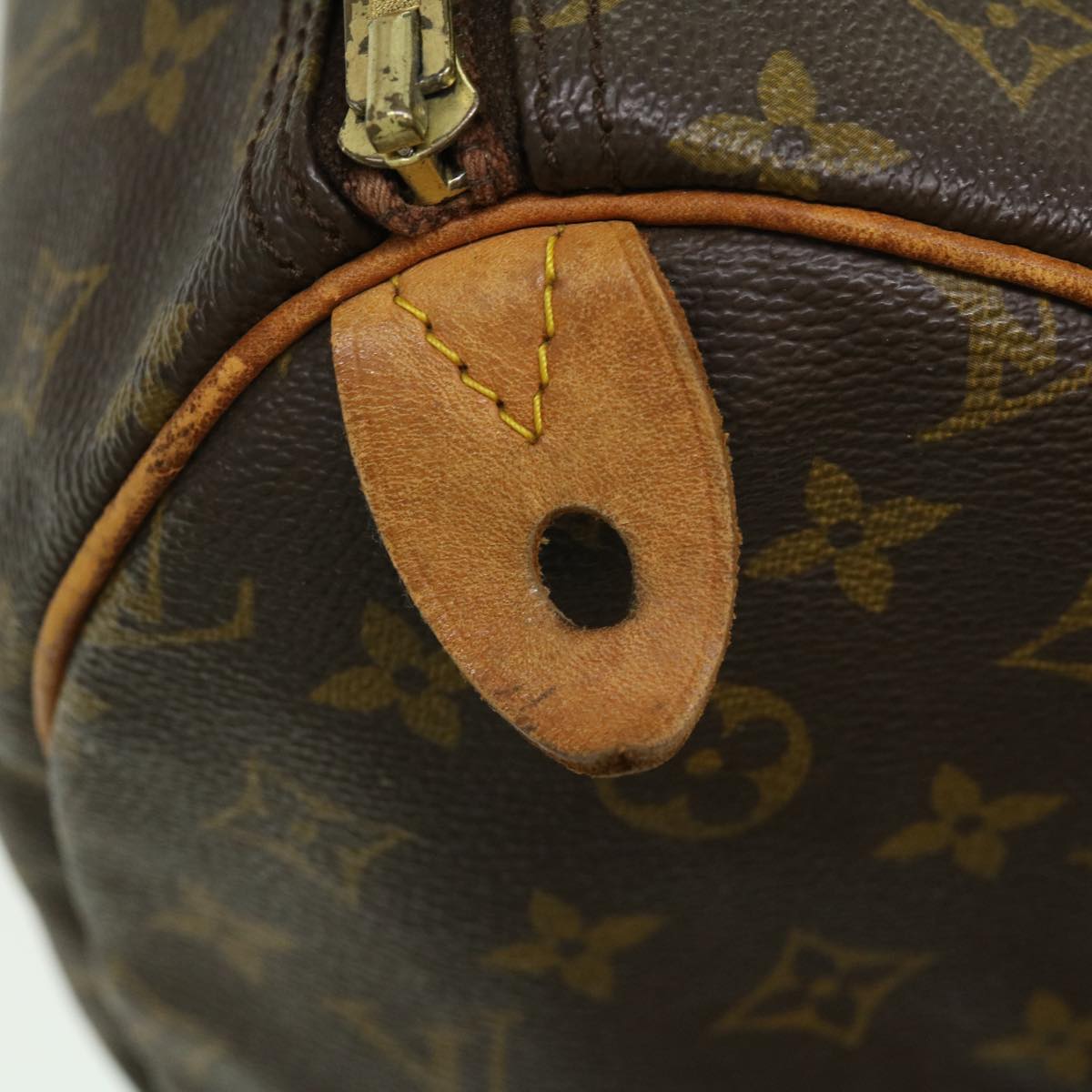 LOUIS VUITTON Monogram Speedy 35 Hand Bag M41524 LV Auth th3051