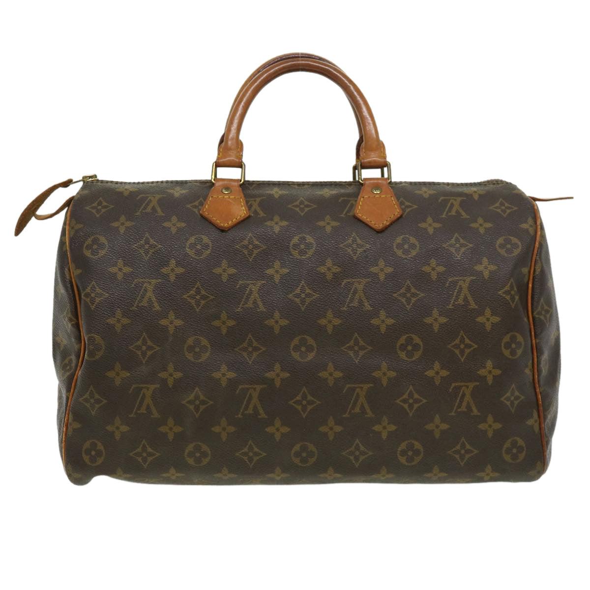 LOUIS VUITTON Monogram Speedy 35 Hand Bag M41524 LV Auth th3051 - 0