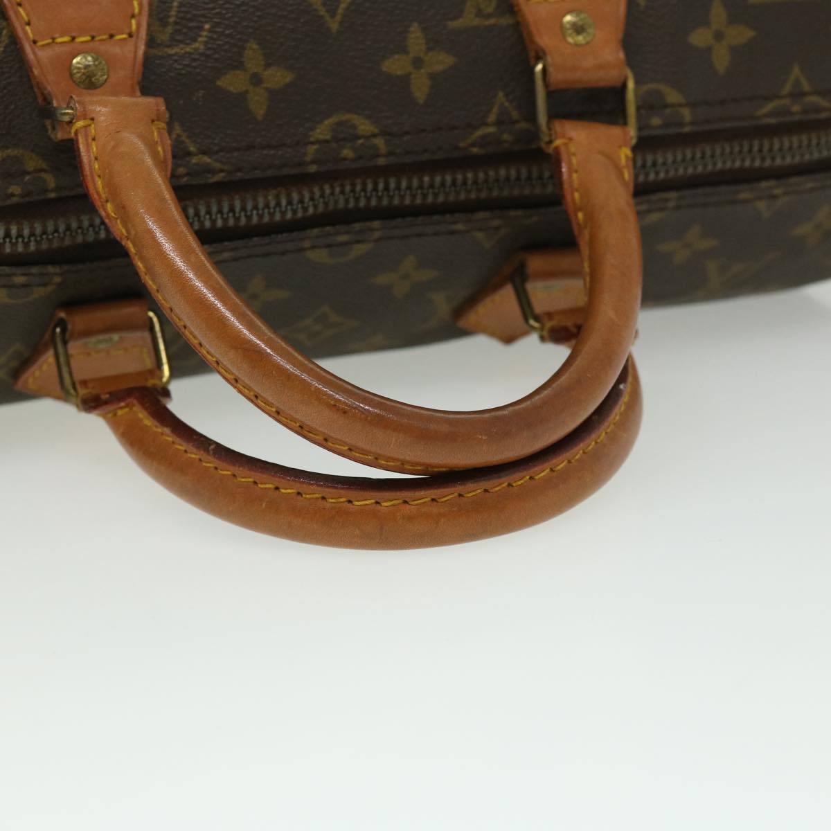 LOUIS VUITTON Monogram Speedy 35 Hand Bag M41524 LV Auth th3051