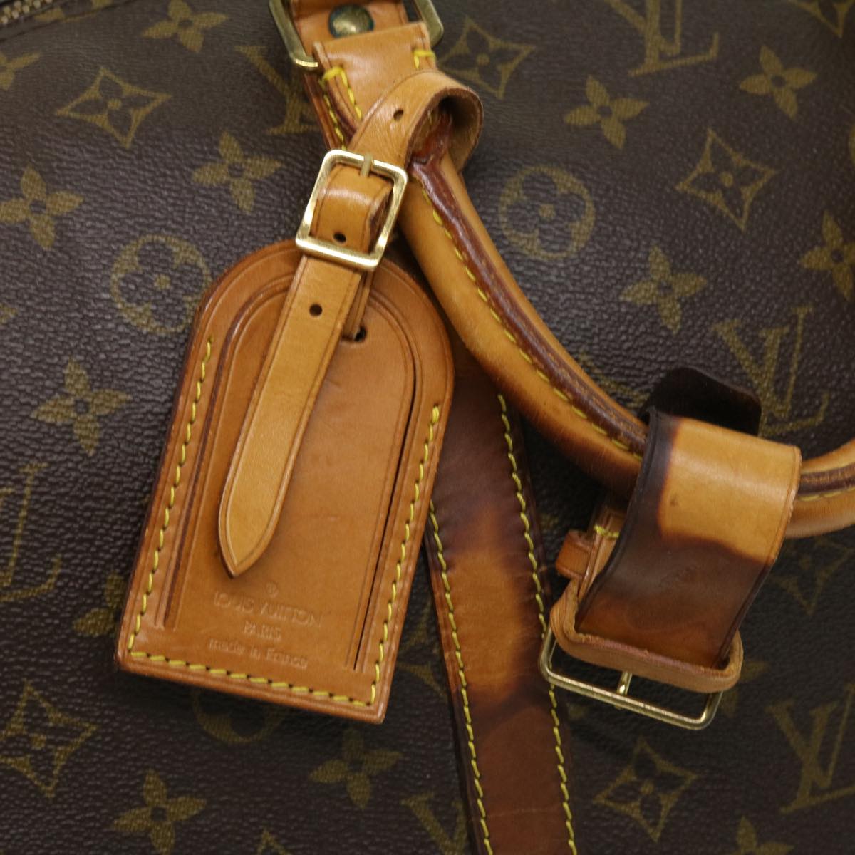 LOUIS VUITTON Monogram Keepall Bandouliere 55 Boston Bag M41414 LV Auth th3060