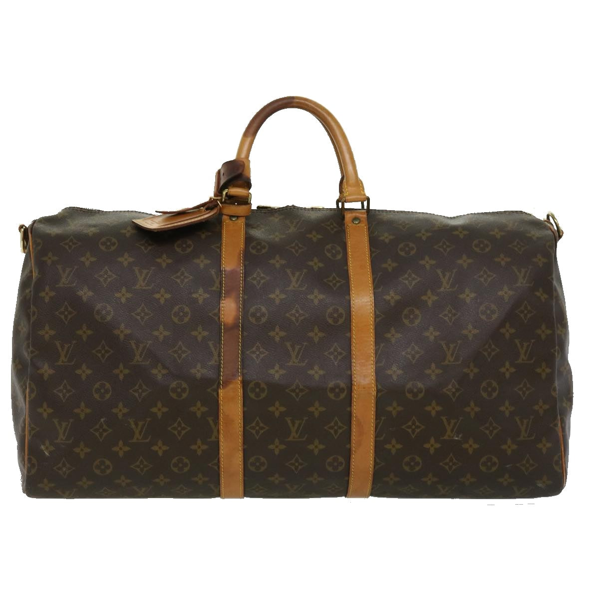 LOUIS VUITTON Monogram Keepall Bandouliere 55 Boston Bag M41414 LV Auth th3060