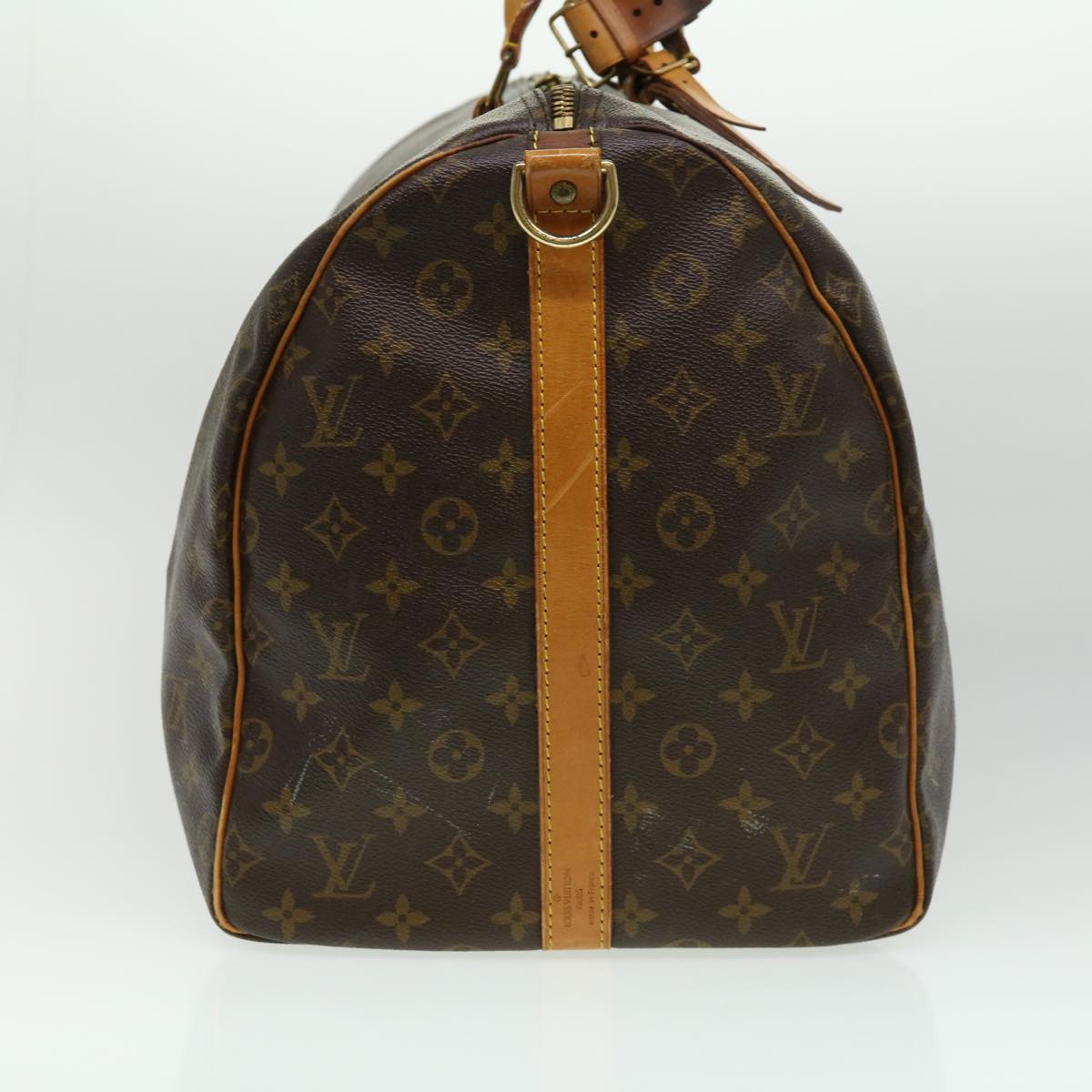 LOUIS VUITTON Monogram Keepall Bandouliere 55 Boston Bag M41414 LV Auth th3060