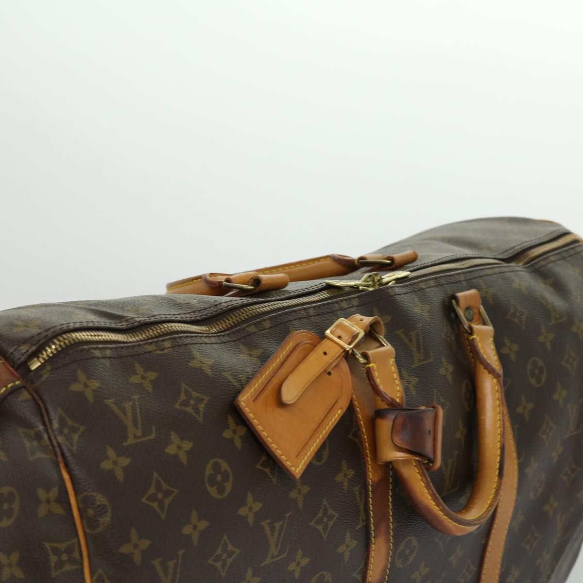 LOUIS VUITTON Monogram Keepall Bandouliere 55 Boston Bag M41414 LV Auth th3060