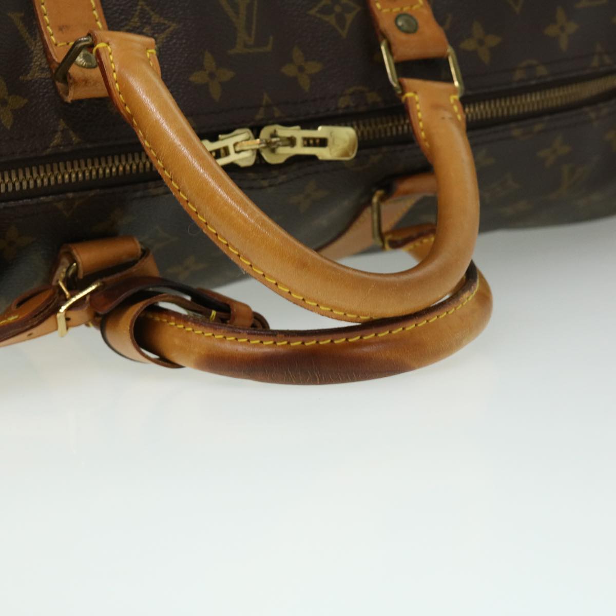 LOUIS VUITTON Monogram Keepall Bandouliere 55 Boston Bag M41414 LV Auth th3060