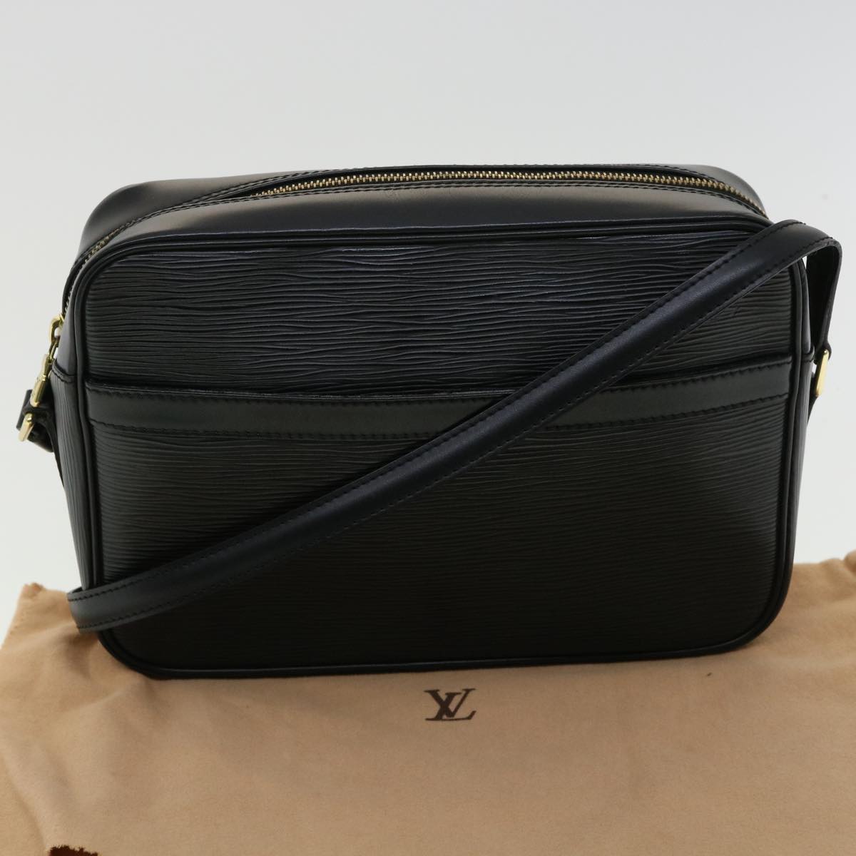 LOUIS VUITTON Epi Trocadero 27 Shoulder Bag Black M52312 LV Auth th3069