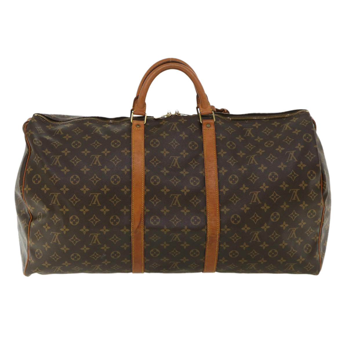 LOUIS VUITTON Monogram Keepall 60 Boston Bag M41422 LV Auth th3078