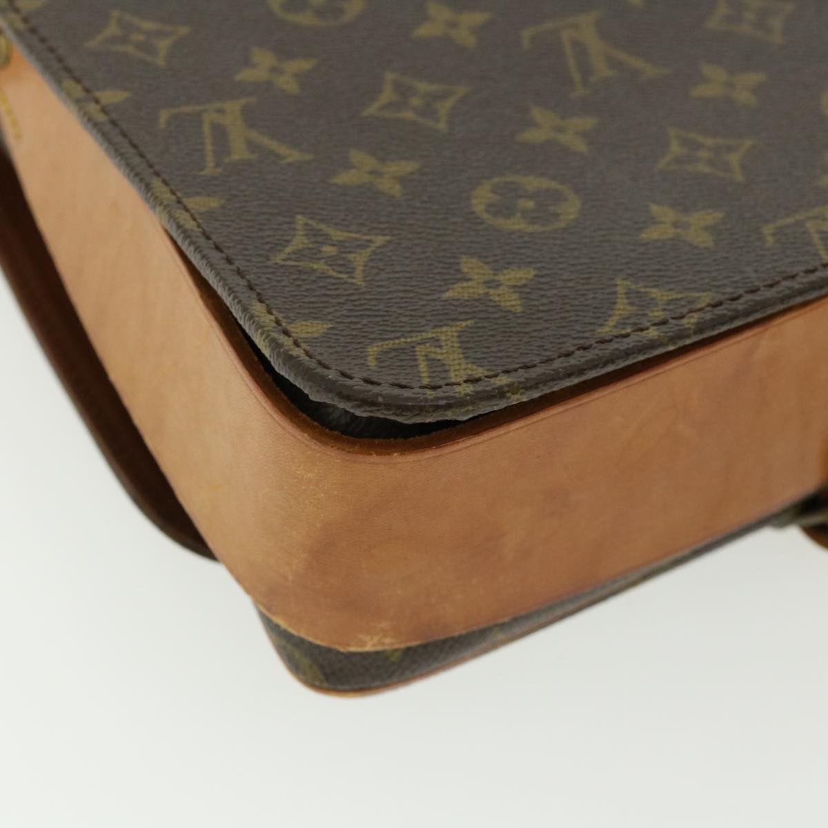 LOUIS VUITTON Monogram Cartouchiere GM Shoulder Bag Vintage M51252 Auth th3104