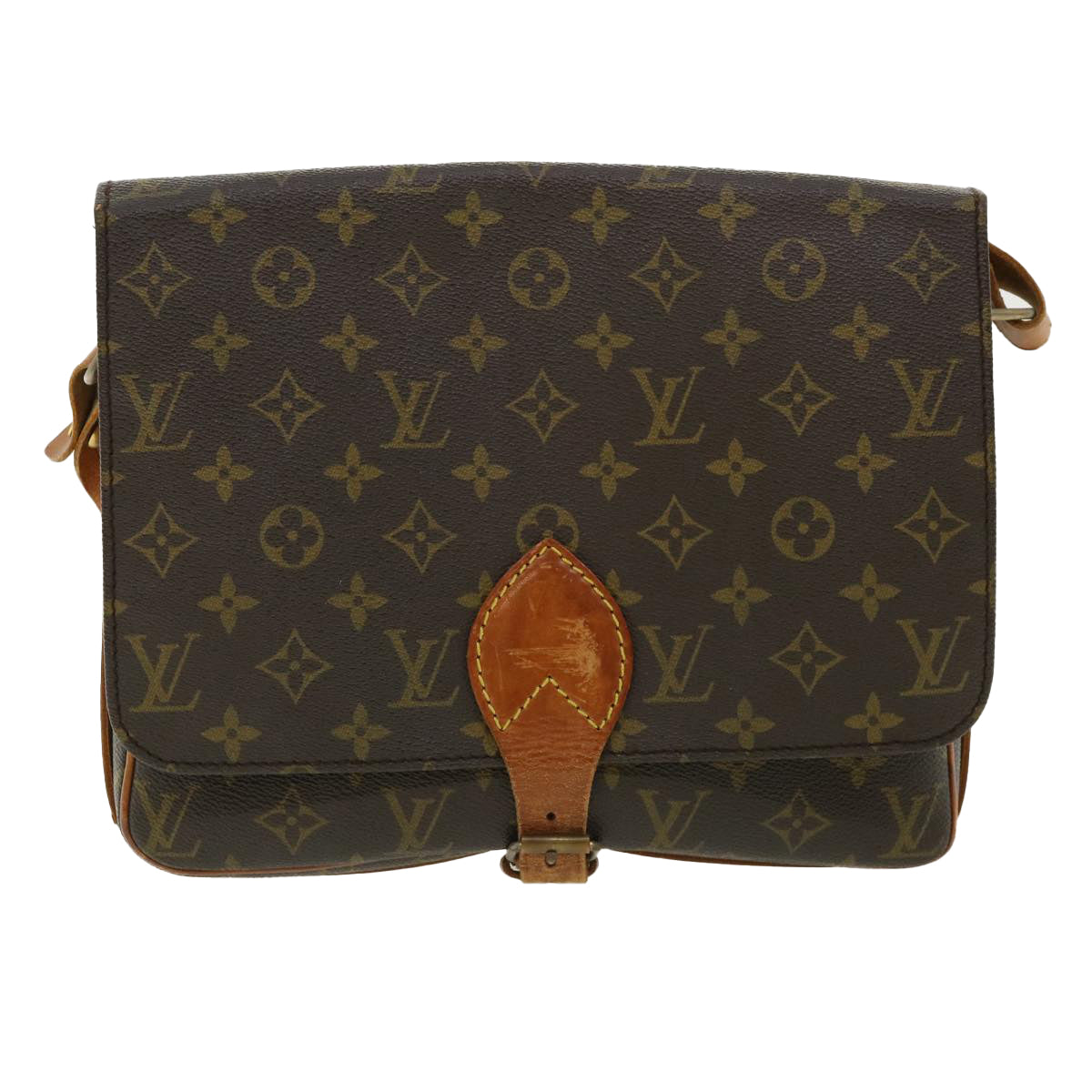 LOUIS VUITTON Monogram Cartouchiere GM Shoulder Bag Vintage M51252 Auth th3104