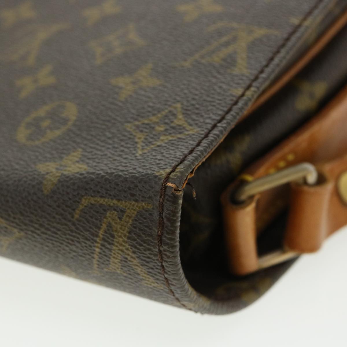 LOUIS VUITTON Monogram Cartouchiere GM Shoulder Bag Vintage M51252 Auth th3104